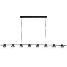 Rocket Iron & Glass Tri-Colour LED 8 Light Pendant